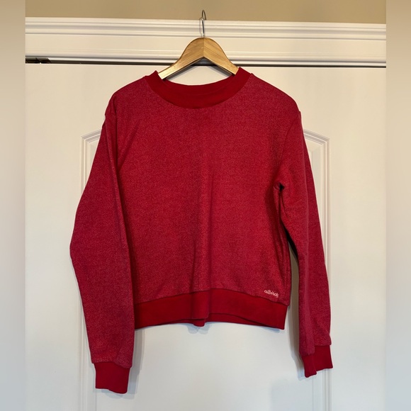 Allbirds Vibrant Red Women’s Crewneck Sweatshirt/Top Organic Cotton Wool Blend,L - Picture 1 of 10